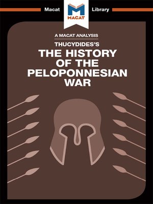 cover image of An Analysis of Thucydides's History of the Peloponnesian War
